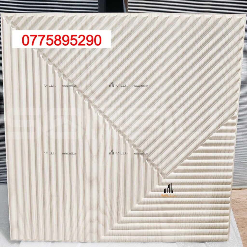 GẠCH 3D BÊ TÔNG XI MĂNG - GẠCH 3D LỒI ỐP TƯỜNG TRANG TRÍ MÀU TRẮNG- GẠCH 3D GIÁ RẺ MILLI HCM