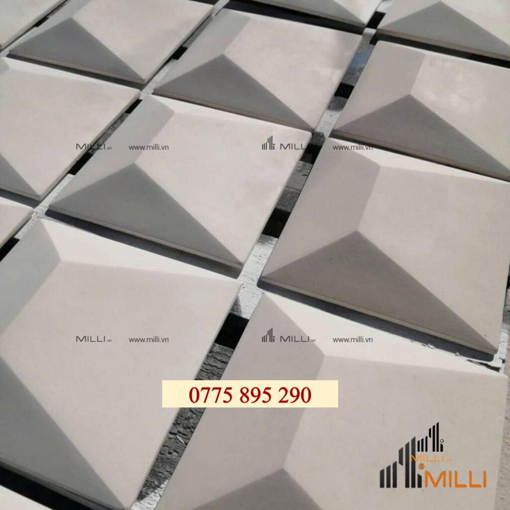 GẠCH 3D BÊ TÔNG XI MĂNG TRANG TRÍ ỐP LÁT TƯỜNG MILLI GIÁ RẺ HCM BÌNH DƯƠNG