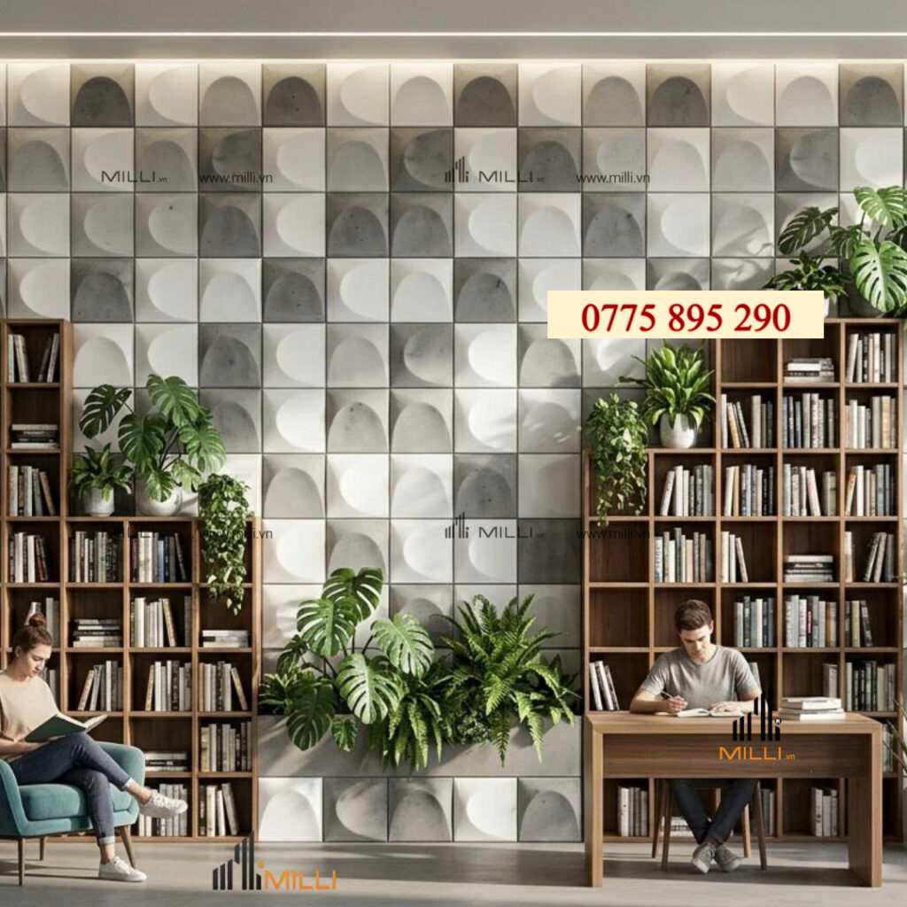 GẠCH BÔNG GIÓ GẠCH TRANG TRÍ 3D BÊ TÔNG ỐP LÁT TRANG TRÍ MILLI GIÁ RẺ HỒ CHÍ MINH BÌNH DƯƠNG VIỆT NAM