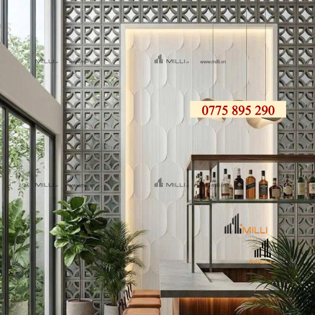 GẠCH BÔNG GIÓ GẠCH TRANG TRÍ 3D BÊ TÔNG ỐP LÁT TRANG TRÍ MILLI GIÁ RẺ HỒ CHÍ MINH BÌNH DƯƠNG VIỆT NAM