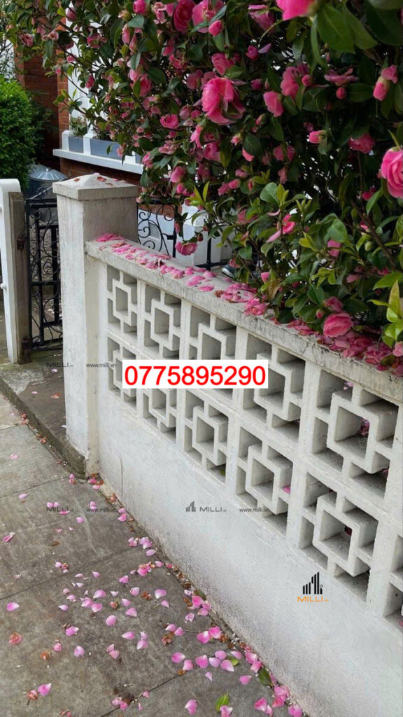 GẠCH BÔNG GIÓ MÀU TRẮNG - LÀM VÁCH TƯỜNG TRANG TRÍ GIÁ RẺ HCM - MILLI