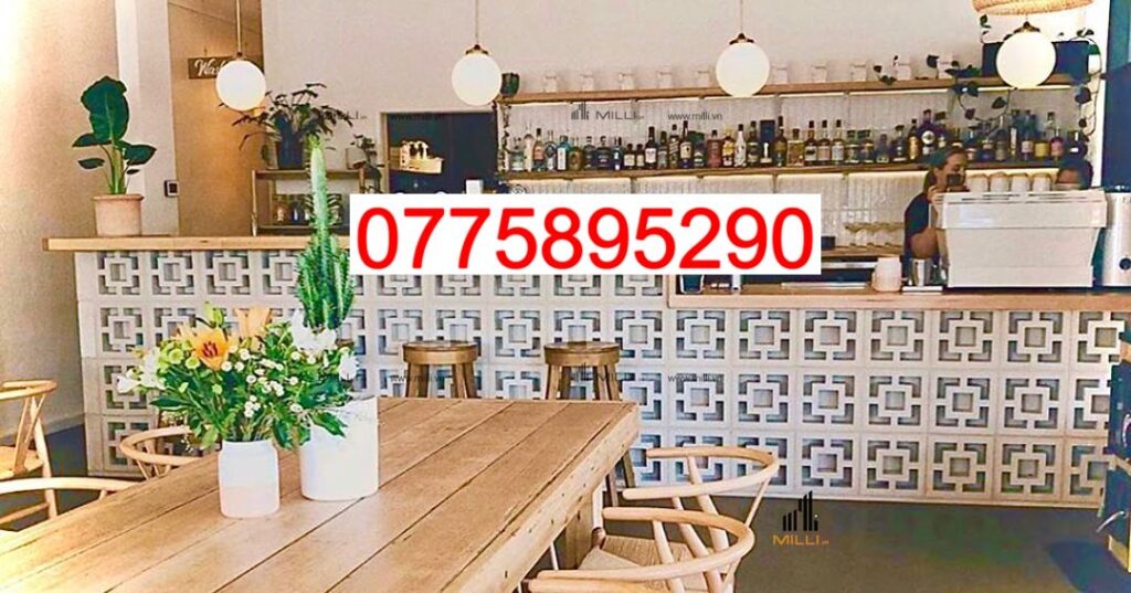 GẠCH BÔNG GIÓ Ô VUÔNG NHỎ - DECOR BÀN BẾP - MÀU TRẮNG - KHO GẠCH TRANG TRÍ GIÁ RẺ HCM - MILLI