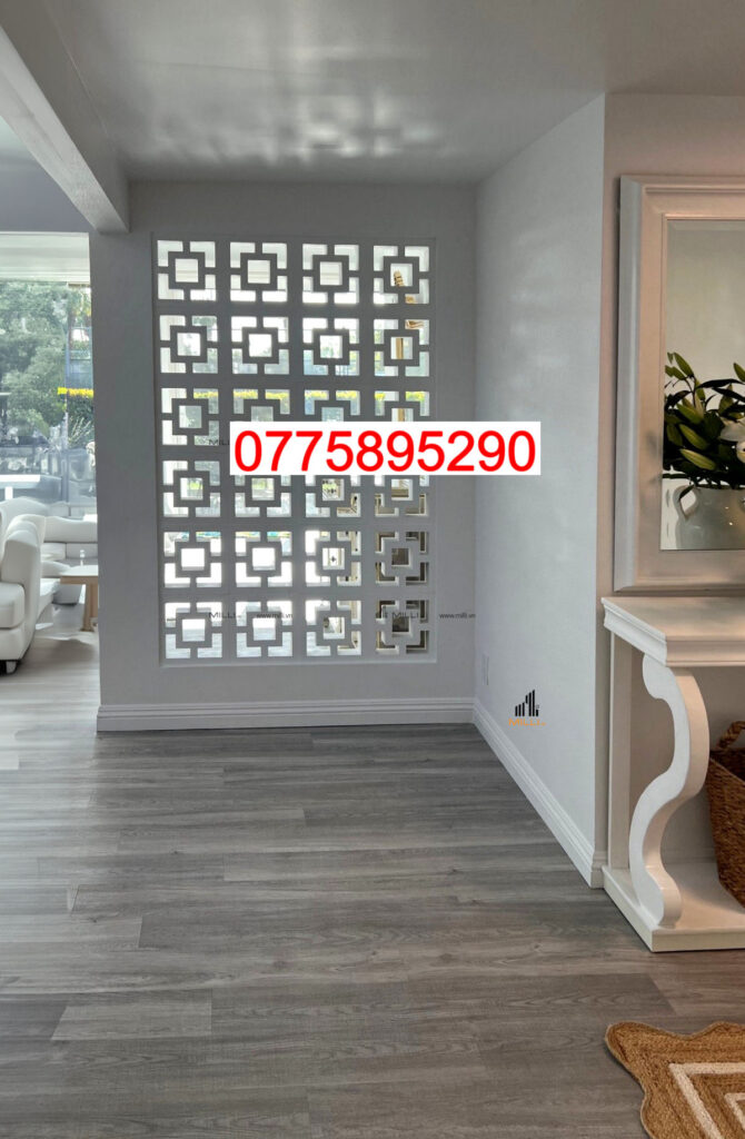 GẠCH BÔNG GIÓ Ô VUÔNG NHỎ DECOR VÁCH NGĂN - MÀU TRẮNG - KHO GẠCH TRANG TRÍ GIÁ RẺ HCM - MILLI