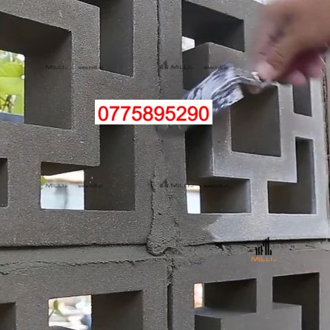 GẠCH BÔNG GIÓ Ô VUÔNG NHỎ XI MĂNG - ỐP TƯỜNG GIÁ RẺ HCM - MILLI