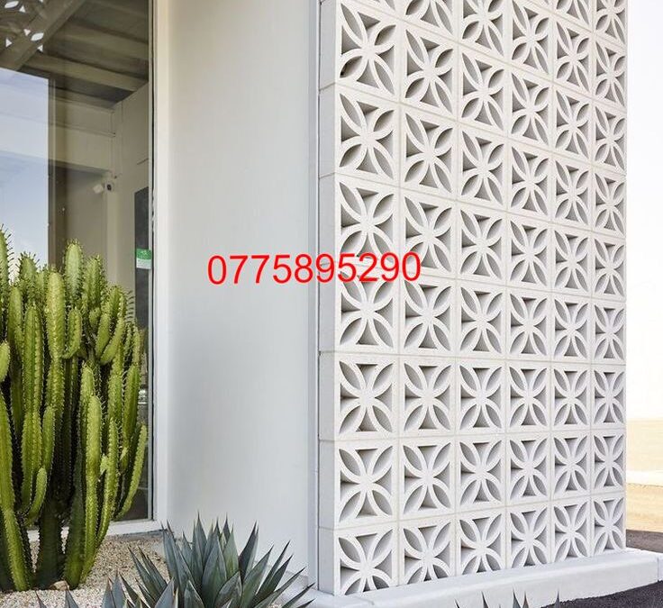GẠCH BÔNG GIÓ TRẮNG TRANG TRÍ TƯỜNG RÀO