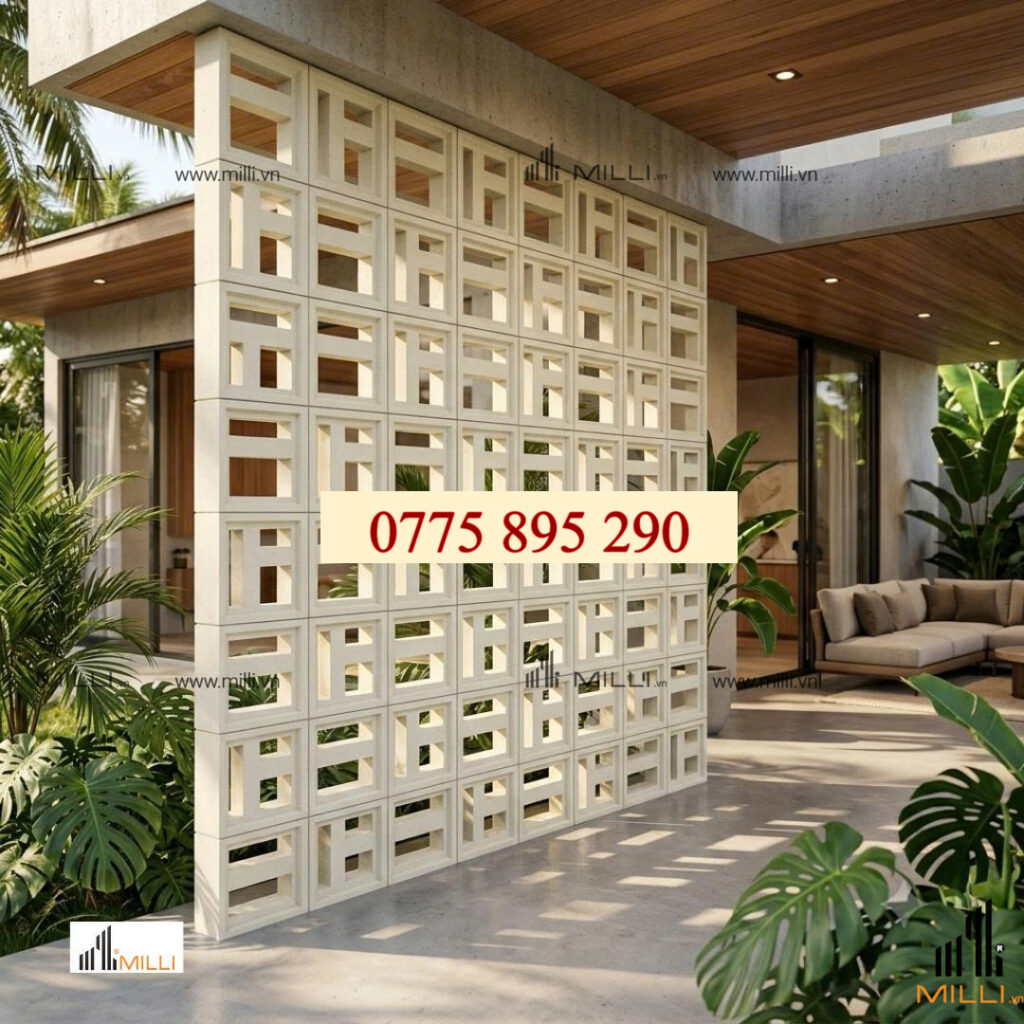 GẠCH BÔNG GIÓ TRANG TRÍ ỐP LÁT MILLI GIÁ RẺ HỒ CHÍ MINH BÌNH DƯƠNG