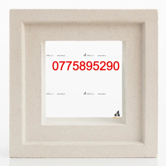 GẠCH BÔNG GIÓ VUÔNG MÀU TRẮNG - GẠCH TRANG TRÍ GIÁ RẺ MILLI HCM