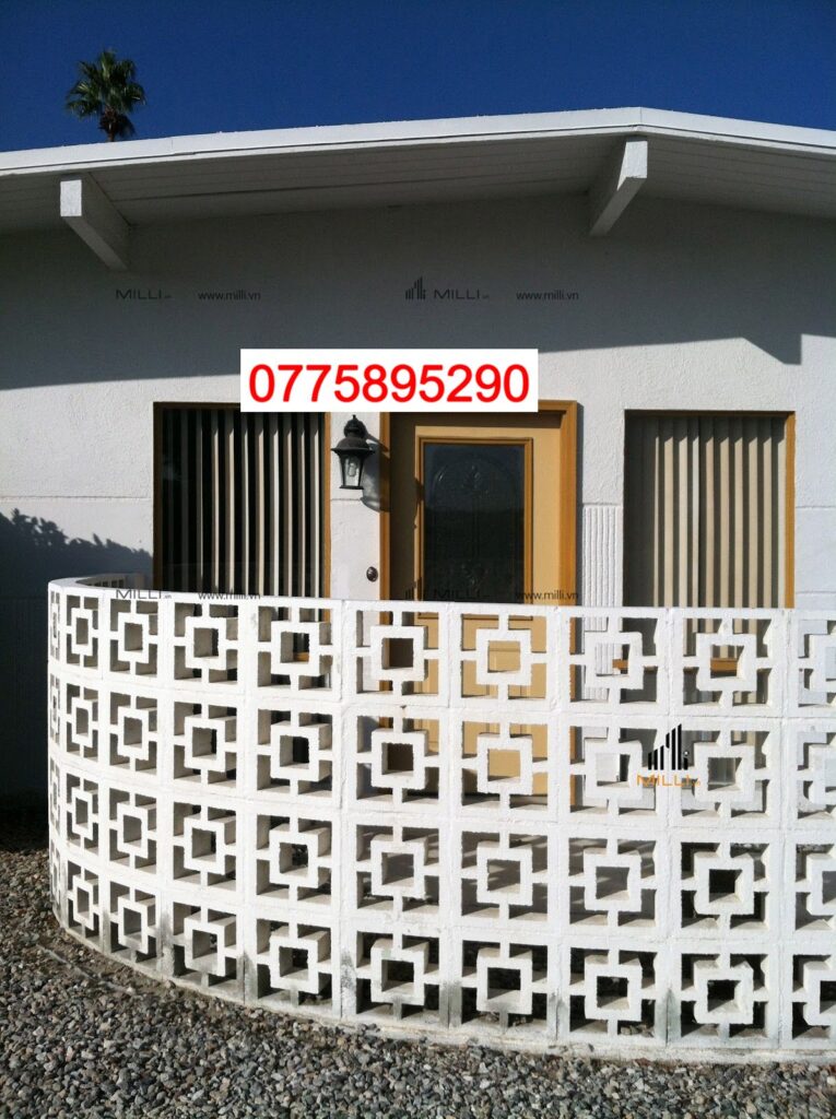 GẠCH BÔNG GIÓ XI MĂNG 20X20 Ô VUÔNG NHỎ TRANG TRÍ TƯỜNG RÀO - GIÁ RẺ HCM - MILLI