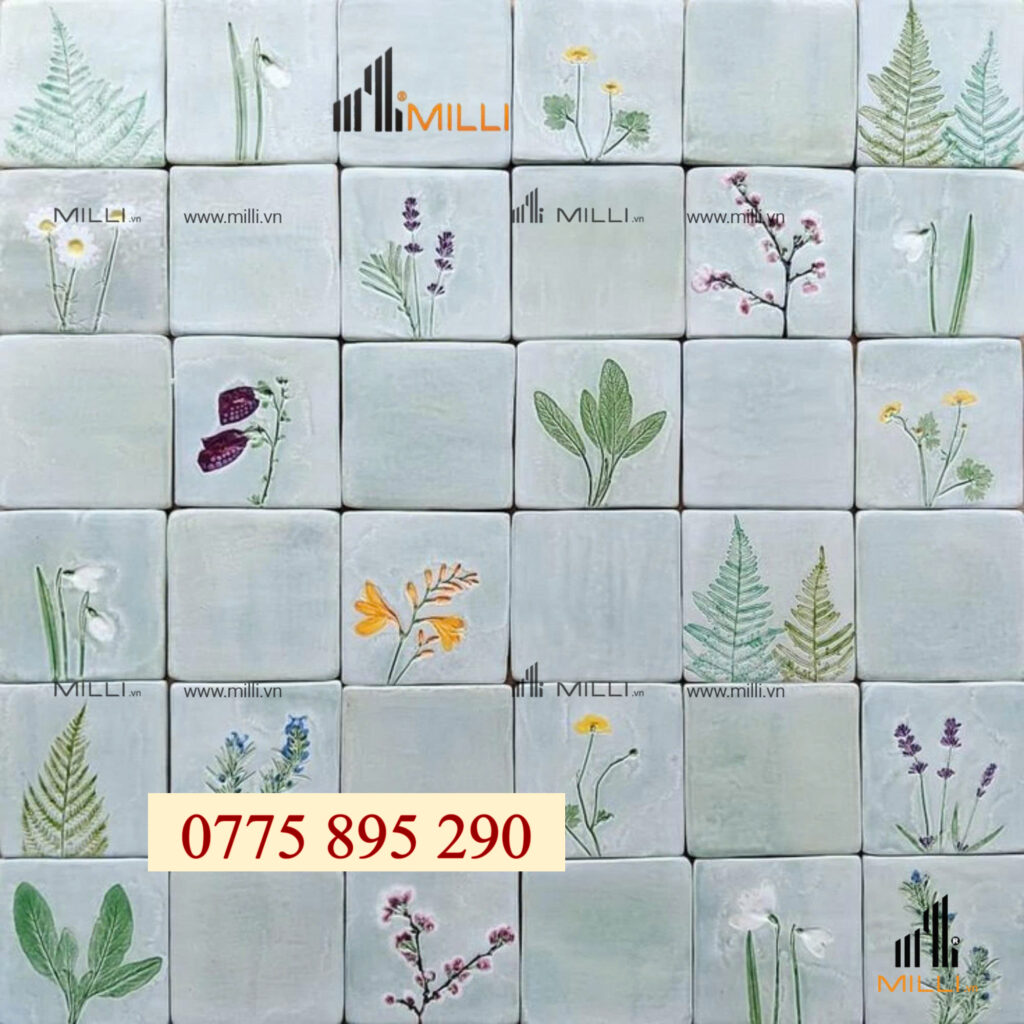 GẠCH GỐM CERAMIC HANDMADE TRANG TRÍ ỐP LÁT MILLI GIÁ RẺ HCM BÌNH DƯƠNG
