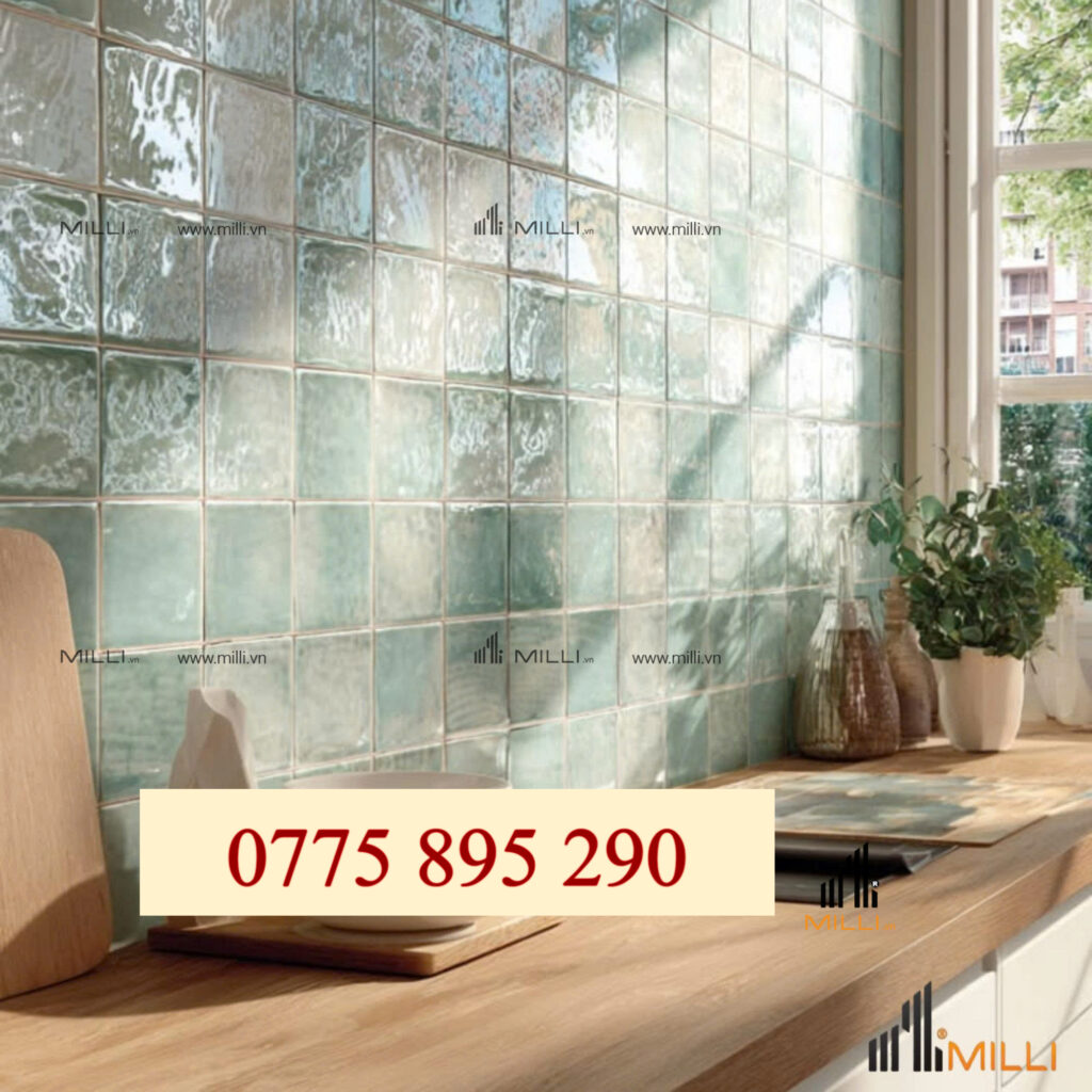 GẠCH GỐM CERAMIC HANDMADE TRANG TRÍ ỐP LÁTMILLI GIÁ RẺ HCM BÌNH DƯƠNG