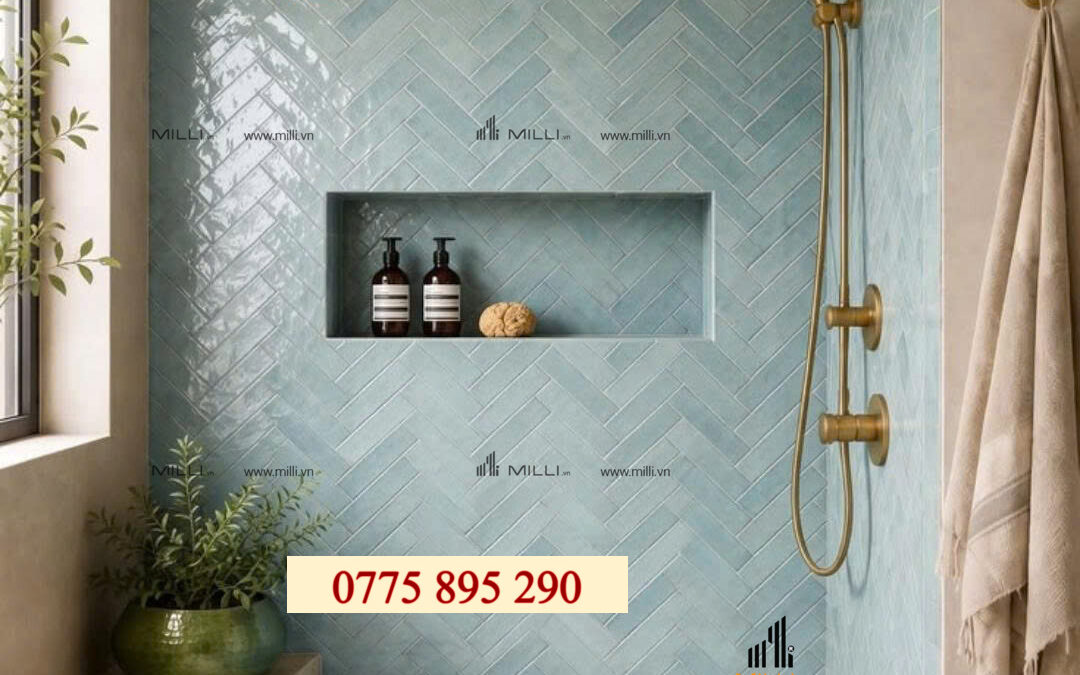 GẠCH HANDMADE XANH RÊU – CÁCH PHỐI VỚI GỖ VÀ ĐÁ ⭐⭐⭐⭐⭐