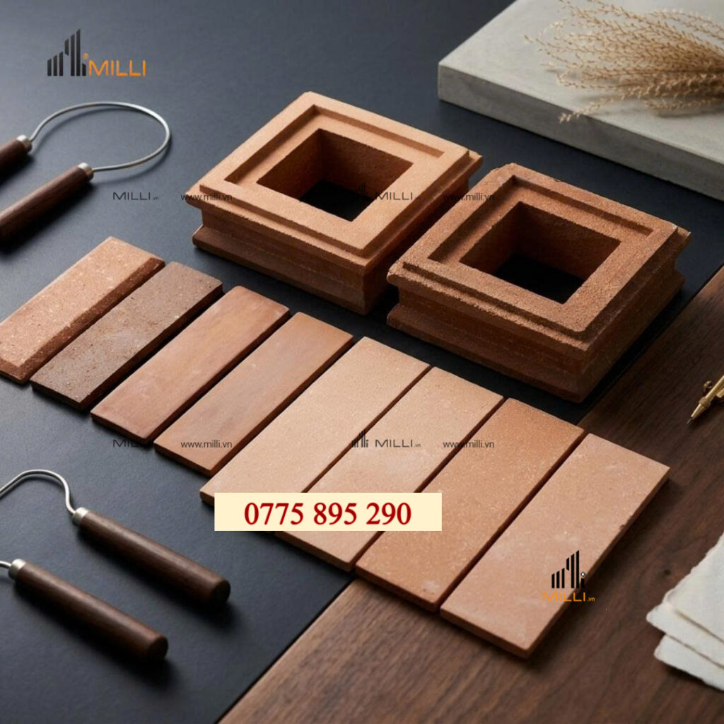 GẠCH GỐM THỦ CÔNG CERAMIC HANDMADE TRANG TRÍ ỐP LÁT MILLI GIÁ RẺ HỒ CHÍ MINH BÌNH DƯƠNG VIỆT NAM (6)