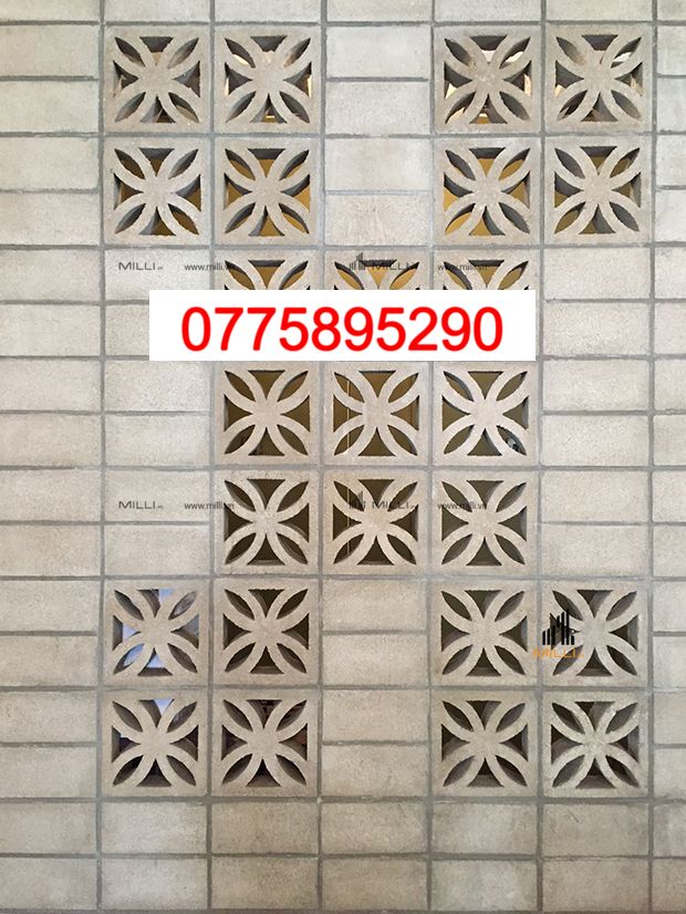 GẠCH THÔNG GIÓ HÌNH HOA 4 CÁNH MÀU TRẮNG ỐP TƯỜNG - KHO GẠCH TRANG TRÍ MILLI - GẠCH GIÁ RẺ HCM