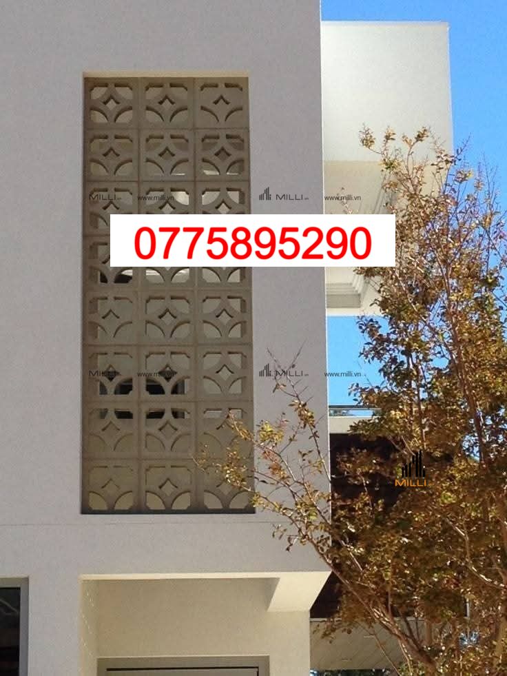 GẠCH THÔNG GIÓ ỐP TƯỜNG HÌNH NGÔI SAO MÀU TỐI ỐP TƯỜNG - KHO GẠCH TRANG TRÍ MILLI - GẠCH GIÁ RẺ HCM