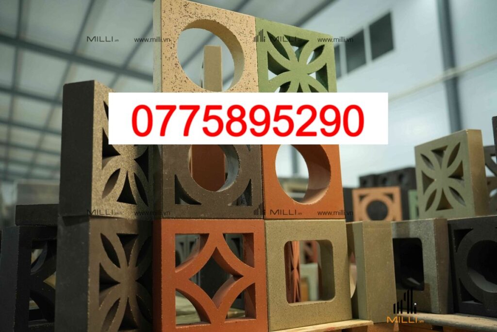 GẠCH THÔNG GIÓ ỐP TƯỜNG HÌNH NGÔI SAO MÀU TRẮNG ỐP TƯỜNG - KHO GẠCH TRANG TRÍ MILLI - GẠCH GIÁ RẺ HCM (9)