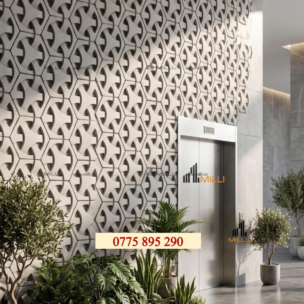 GẠCH TRANG TRÍ 3D BÊ TÔNG GIÁ RẺ HCM, BÌNH DƯƠNG MILLI