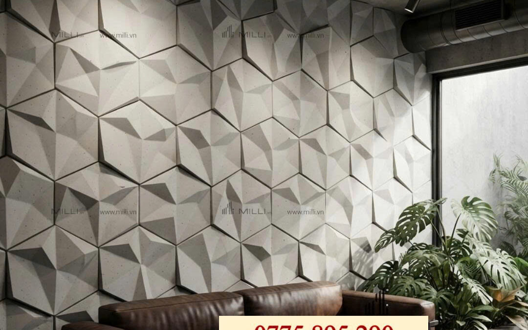 GẠCH TRANG TRÍ 3D BÊ TÔNG ỐP LÁT TRANG TRÍ MILLI GIÁ RẺ HỒ CHÍ MINH BÌNH DƯƠNG