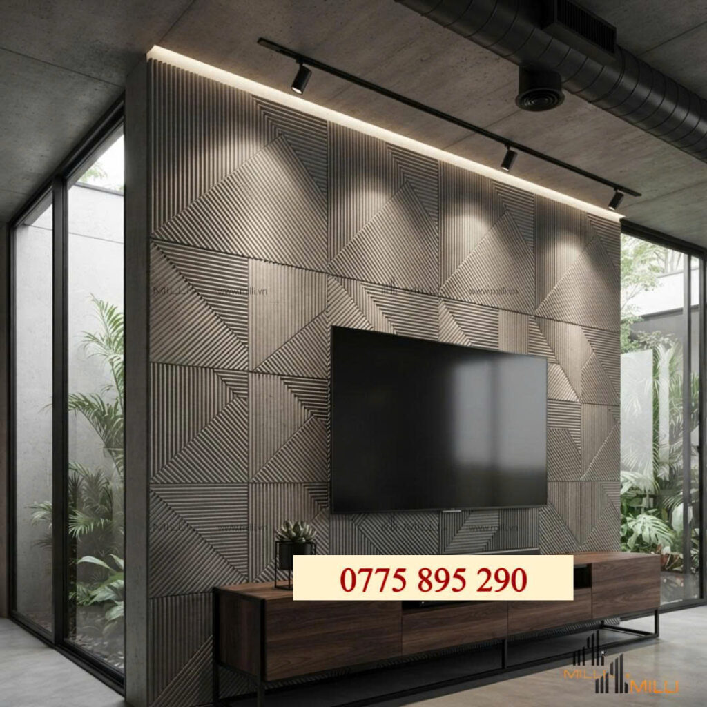 GẠCH TRANG TRÍ 3D BÊ TÔNG ỐP LÁT TRANG TRÍ MILLI GIÁ RẺ HỒ CHÍ MINH BÌNH DƯƠNG