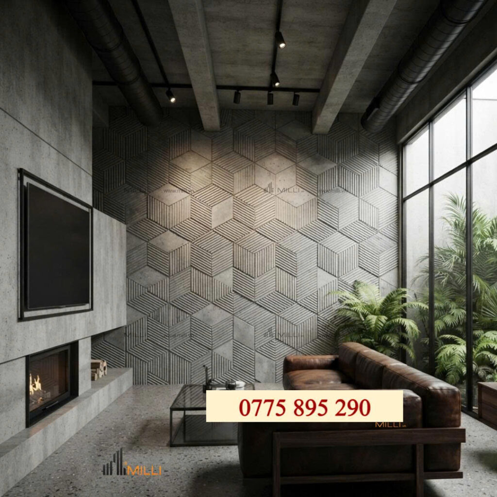 GẠCH TRANG TRÍ 3D BÊ TÔNG ỐP LÁT TRANG TRÍ MILLI GIÁ RẺ HỒ CHÍ MINH BÌNH DƯƠNG