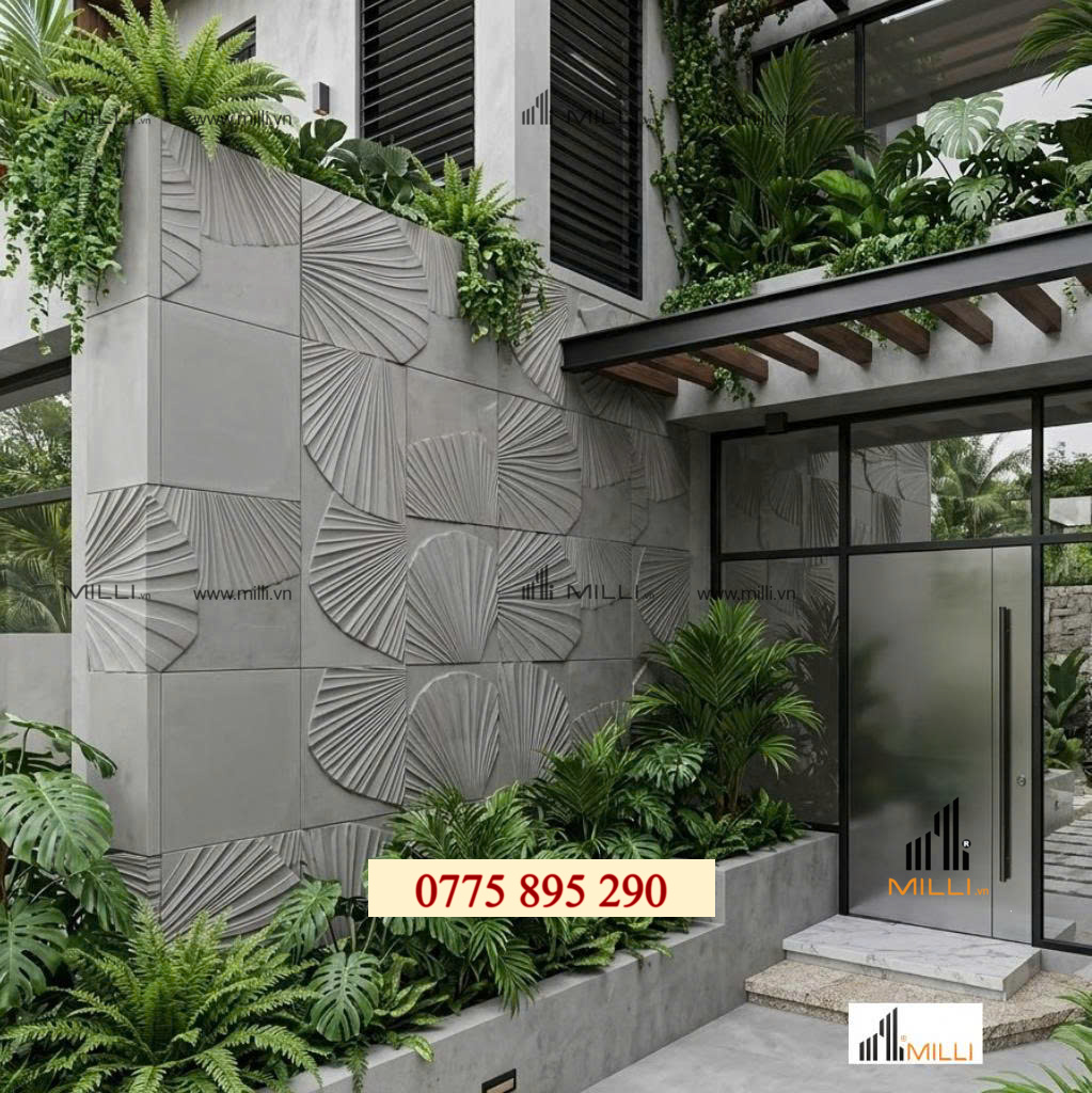 GẠCH TRANG TRÍ 3D BÊ TÔNG TRANG TRÍ ỐP LÁT MILLI GIÁ RẺ HÔD CHÍ MINH BÌNH DƯƠNG VIỆT NAM