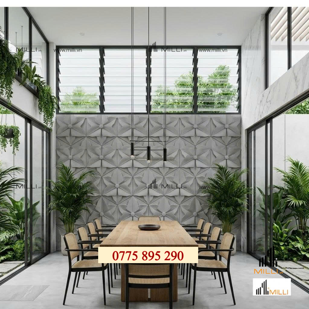 GẠCH TRANG TRÍ 3D BÊ TÔNG TRANG TRÍ ỐP LÁT MILLI GIÁ RẺ HÔD CHÍ MINH BÌNH DƯƠNG VIỆT NAM