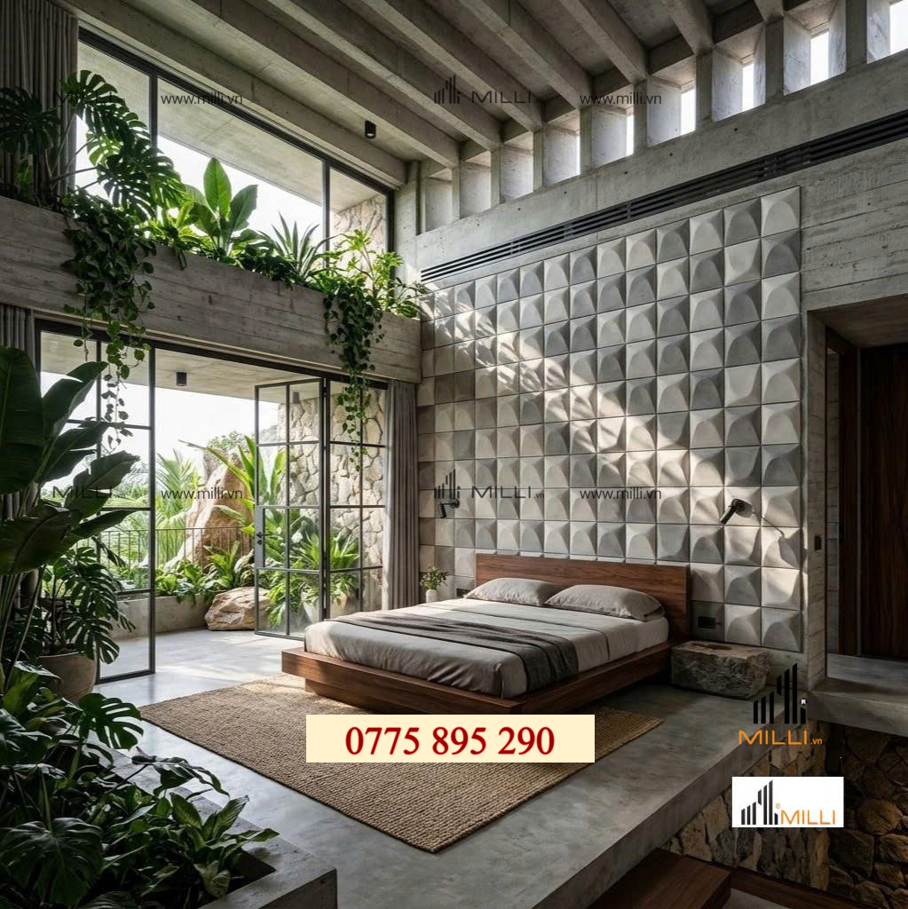 GẠCH TRANG TRÍ 3D BÊ TÔNG TRANG TRÍ ỐP LÁT MILLI GIÁ RẺ HÔD CHÍ MINH BÌNH DƯƠNG VIỆT NAM