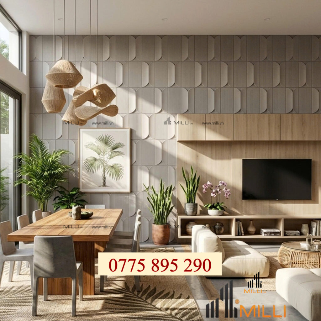 GẠCH TRANG TRÍ 3D BÊ TÔNG XI MĂNG MILLI GIÁ RẺ HCM