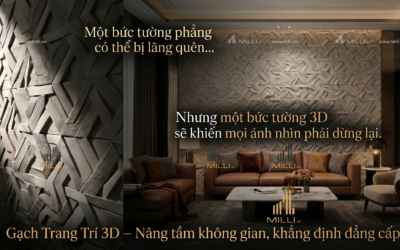 Đánh Thức Vẻ Đẹp Không Gian Với Gạch 3D Bê Tông