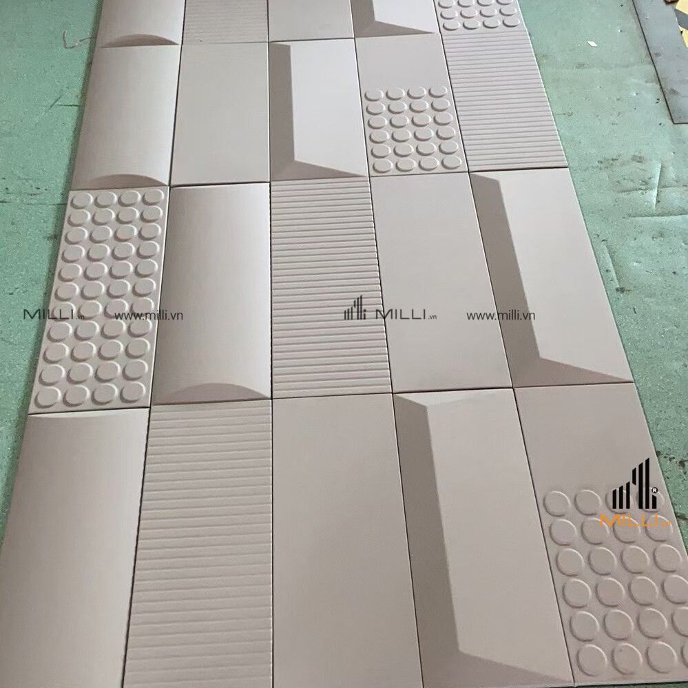 Gạch 3D bê tông xi măng FCGC hình chữ nhật ốp tường phòng ngủ - Milli HCM giá tốt mẫu mới