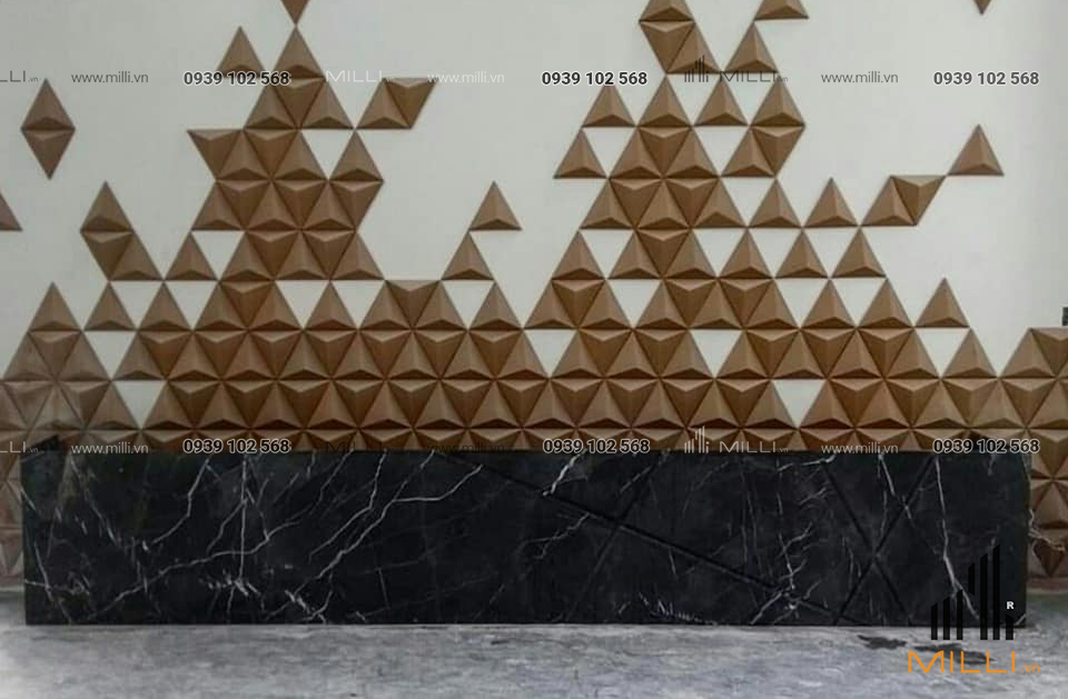 Gạch 3D nổi tam giác ốp tường đẹp