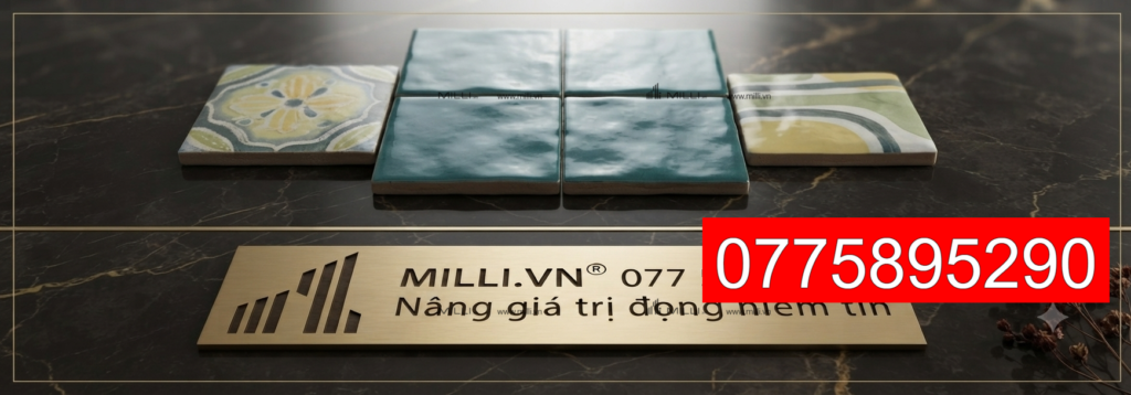 Gạch Ceramic Thủ Công Handmade Ốp Tường Trang Trí MILLI Bình Dương HCM Giá rẻ