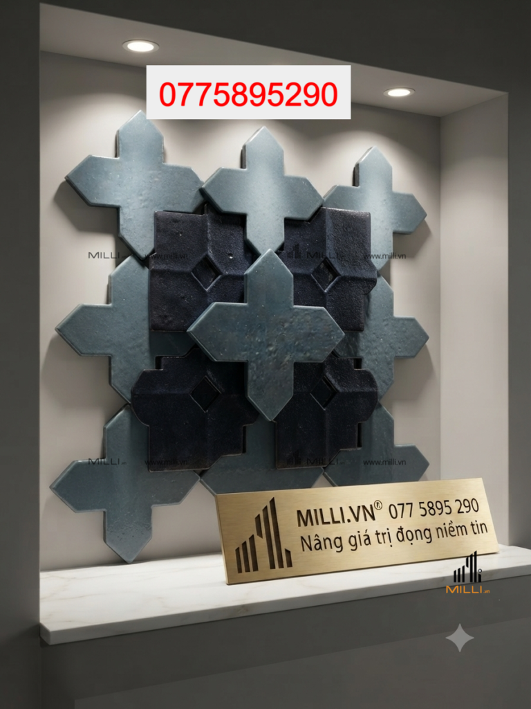 Gạch ốp tường ceramic handmade - gạch thủ công Milli - gạch giá rẻ HCM