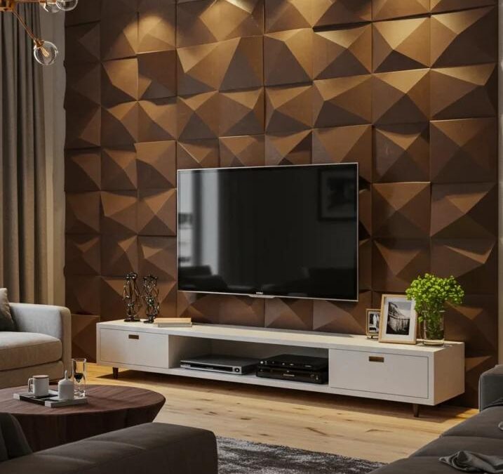 20 Ý TƯỞNG TRANG TRÍ MẶT TIỀN VÀ NỘI THẤT VỚI GẠCH 3D HÌNH HỌC ĐANG ĐƯỢC ƯA CHUỘNG