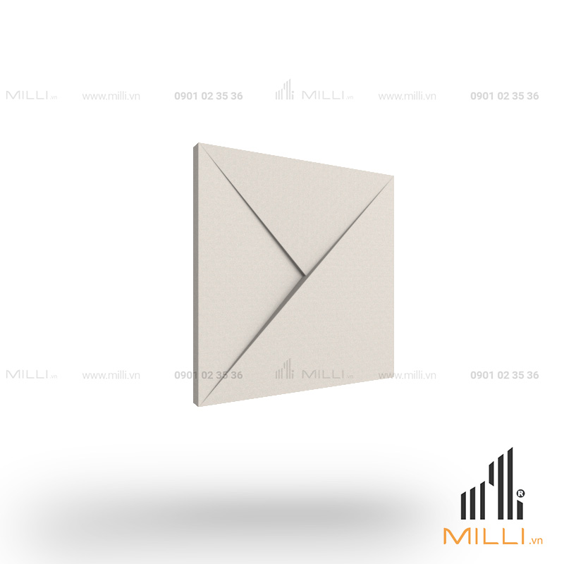 gạch 3d xi măng ốp tường mẫu i11 vuông origami