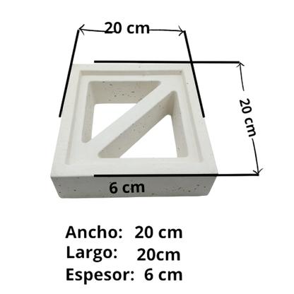 gạch bông gió tam giác trắng 20x20 MILLI HCM
