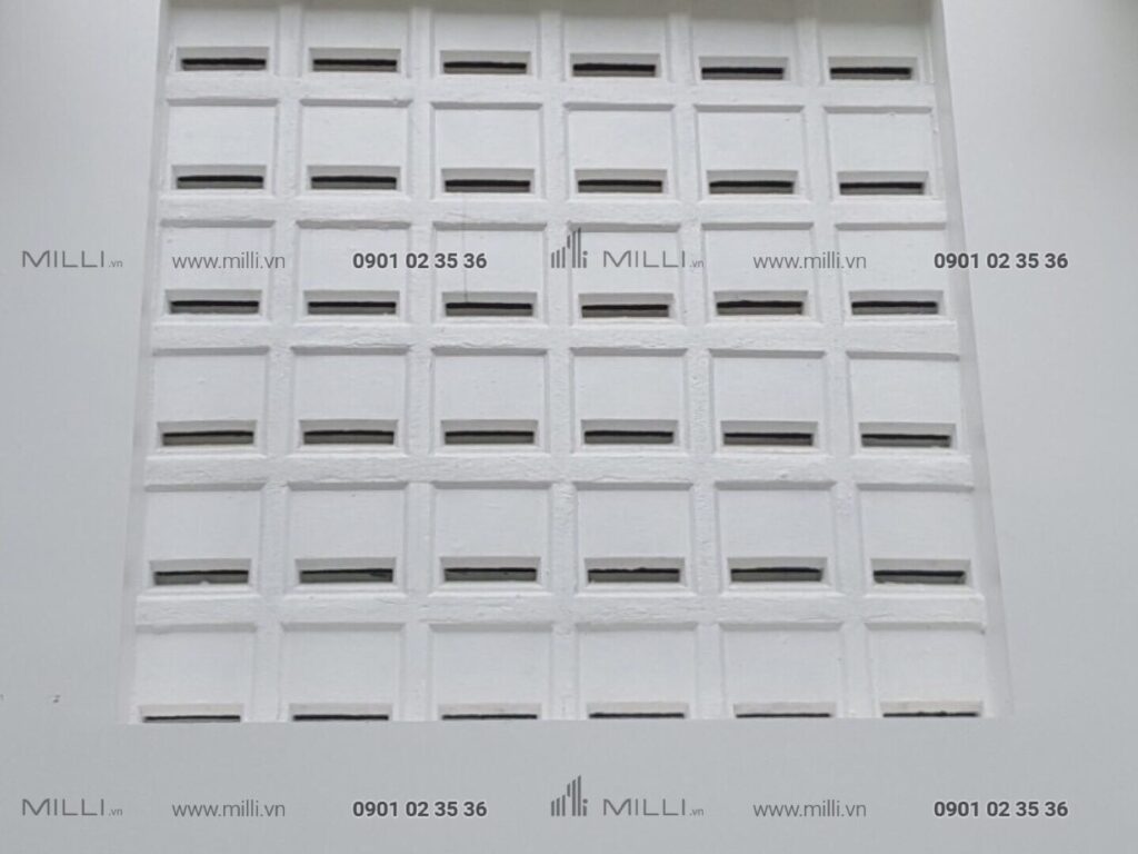 Gạch thông gió chắn mưa Milli breeze tiles cement block airbricks Milli
