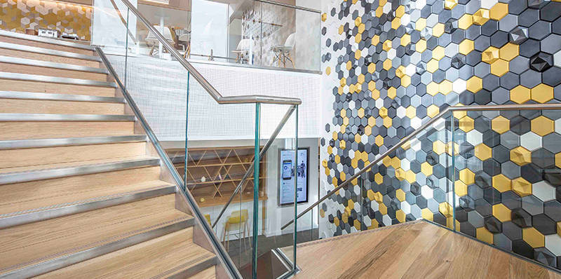 Top 50+ mẫu gạch 3D ốp tường cầu thang đẹp, bảo vệ tường vượt trội tại Milli Tiles